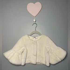 Ivory Faux Fur Jacket